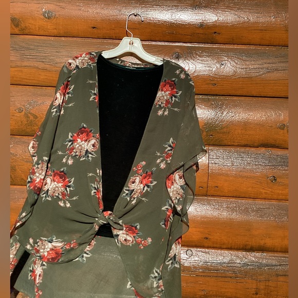 βοΈ Casual Corner Annex Plum Collared Button Up Long Sleeve Cardigan Sweater L - Picture 11 of 16